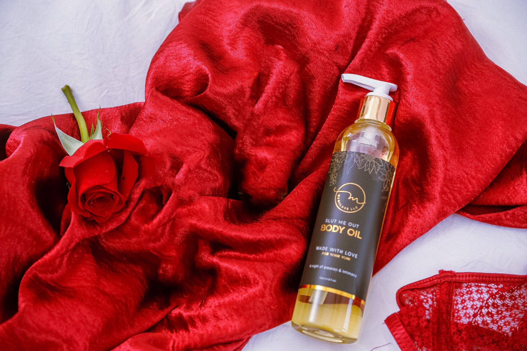 Slut me Out Body Oil 8oz - Mariiluxe